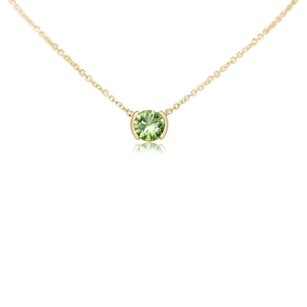 14K Yellow Gold Peridot Neckpiece 