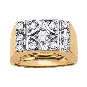 Mens Multi-Diamond Fashion Ring