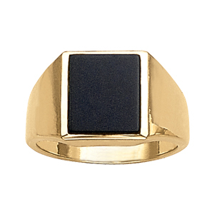 Mens 14K White Gold Emerald Diamond Ring