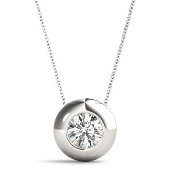 1.0 CT Round Diamond Solitaire Pendant