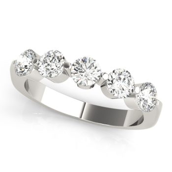 Multi-Diamond 14K Gold Wedding Ring