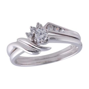 14KT Gold Two-Piece Wedding Set
