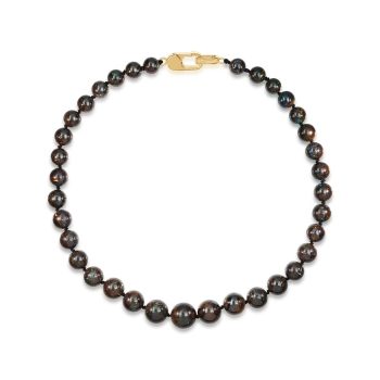 14K Yellow Gold Australian Boulder Opal Bead Strand Neckpiece