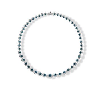 Platinum Montana Sapphire/Diamond Neckpiece