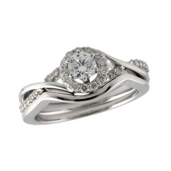14KT Gold Two-Piece Wedding Set