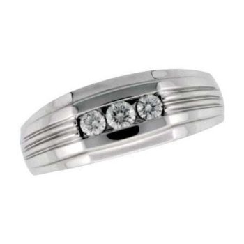14KT Gold Mens Wedding Ring