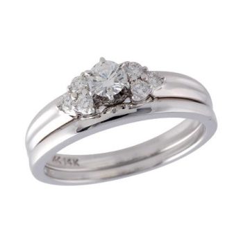 14KT Gold Two-Piece Wedding Set