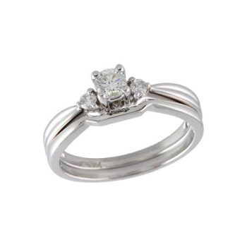 14KT Gold Two-Piece Wedding Set