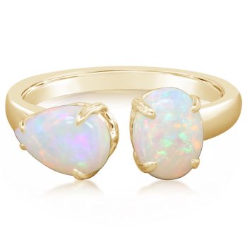 18K Yellow Gold Australian Opal Ring