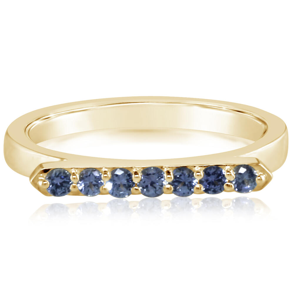14K Yellow Gold Yogo Sapphire Ring