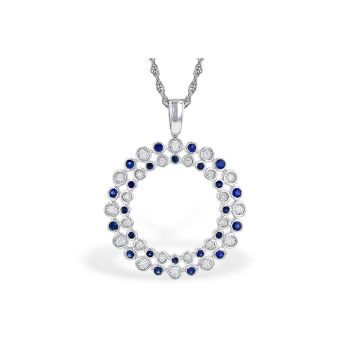 14KT Gold Sapphire Necklace