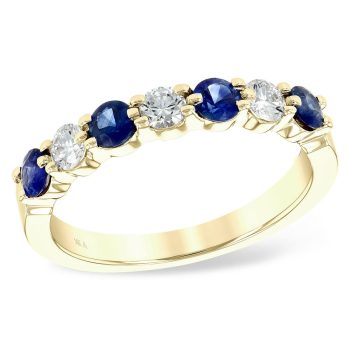 14KT Gold Ladies Sapphire Wedding Ring