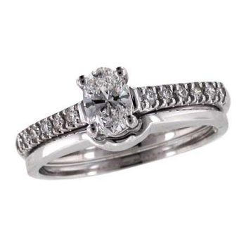14KT Gold Two-Piece Diamond Wedding Set