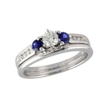 14KT Gold Two-Piece Diamond Wedding Set